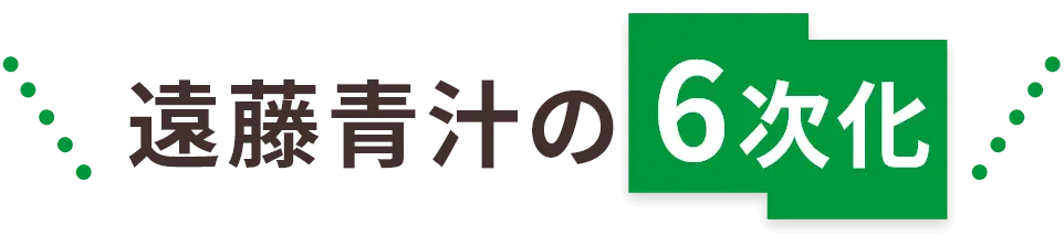 遠藤青汁の6次化